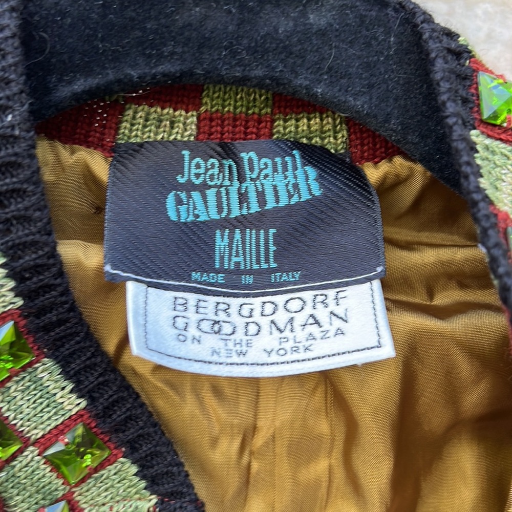 Vintage Jean Paul Gaultier Mulitcolor Wool Beaded Jacket - Picture 9 of 15